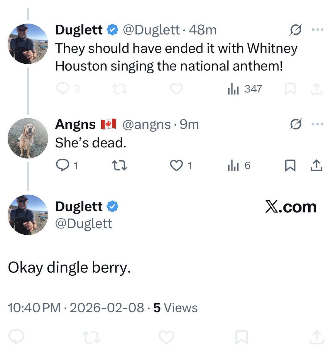 She really is dead though