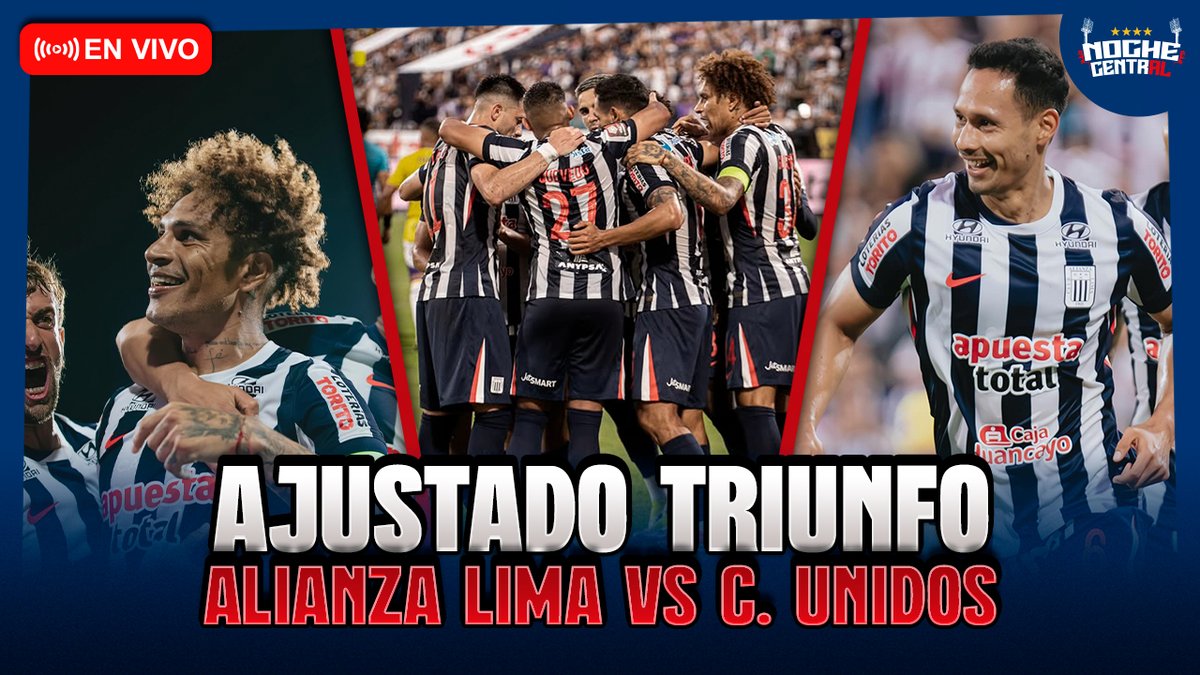 🔴 ¡NOCHE CENTRAL EN VIVO! 

AJUSTADO TRIUNFO EN MATUTE 

Los esperamos 🔵⚪️

Link: youtube.com/watch?v=eQeJQS…

#AlianzaLima
#NocheCentral