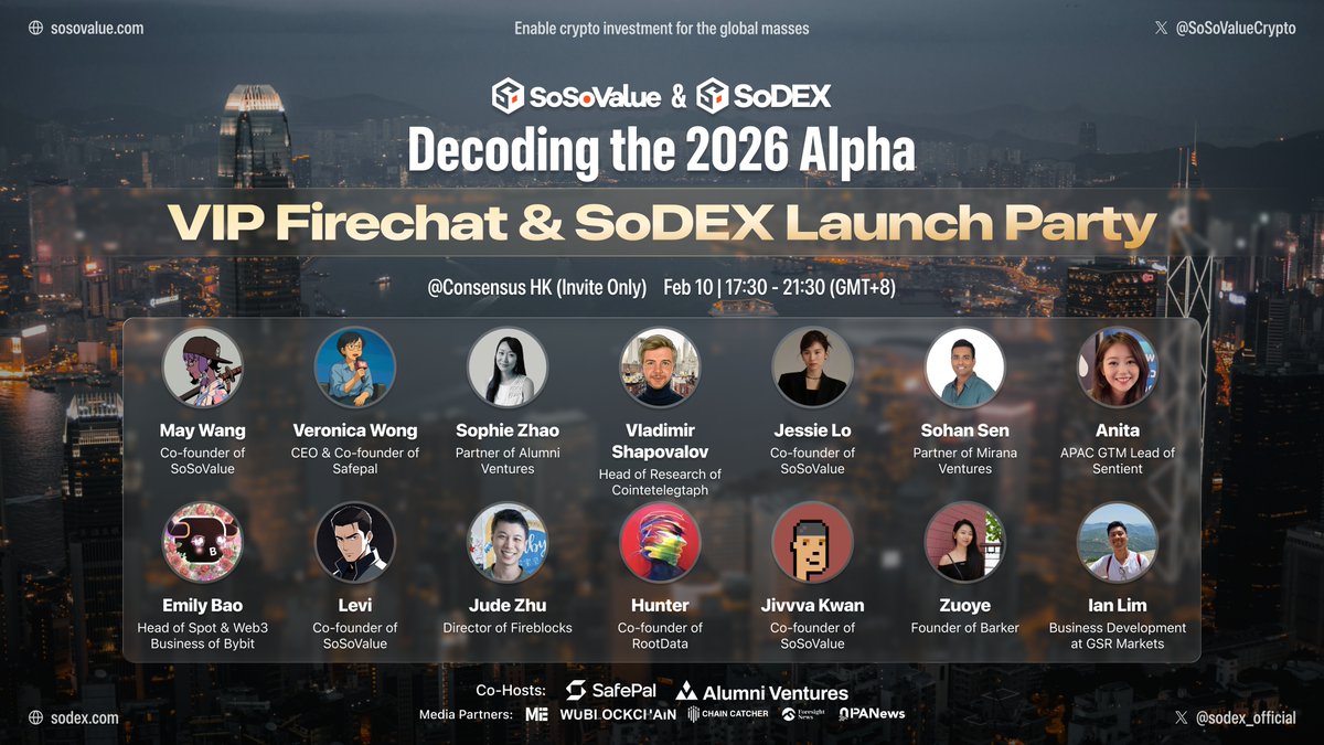 SoSoValueCrypto's tweet image. Embarking on the New Ark - SoSoValue VIP Firechat &amp;amp; SoDEX Launch @consensus_hk

Who is actually shaping the next crypto cycle?

As the market goes through the turmoil post 10/10, the underlying liquidity structure is being fundamentally rebuilt. Can crypto graduate from a…