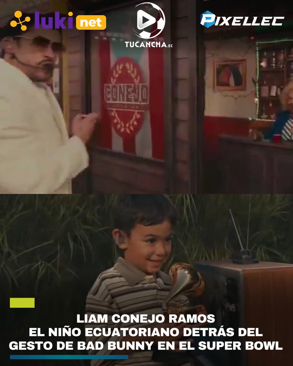 🇪🇨 Liam Conejo Ramos, niño ecuatoriano de 5 años, fue quien recibió un Grammy de Bad Bunny en el Super Bowl.
A inicios de año, fue detenido por ICE tras salir de la escuela.
