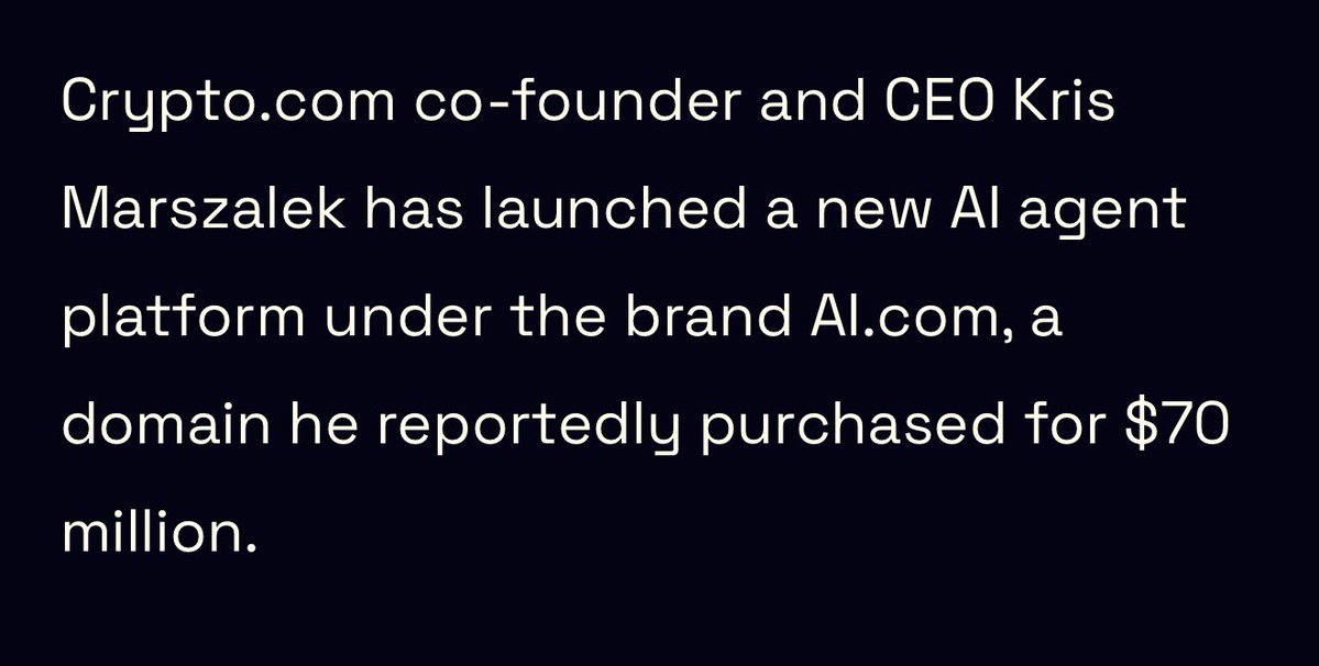 AI.com $70M domain claim