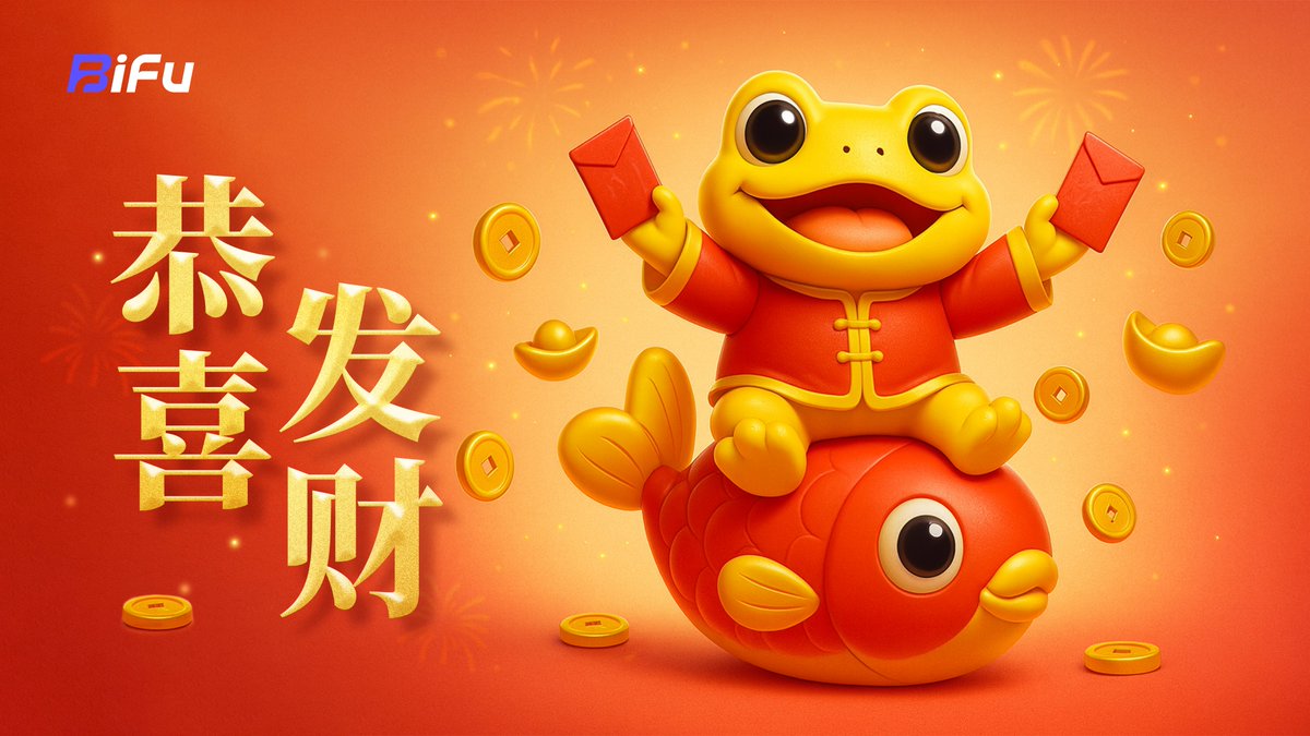 🧨 马年大吉，见者有份！ 🧨

忙着过年，不整那些虚的，直接给粉丝发福利！ 

🧧 抽 5人每人送 10U

参与方式简单粗暴： 
✅ 关注我+<a href="/BifuGlobal/">Bifu</a> 
✅ 转发 + 点赞本推 
✅ 评论区留下你的新春祝福

⏳ 2.23自动开奖，祝大家新的一年财源滚滚，代码全是绿的！📈