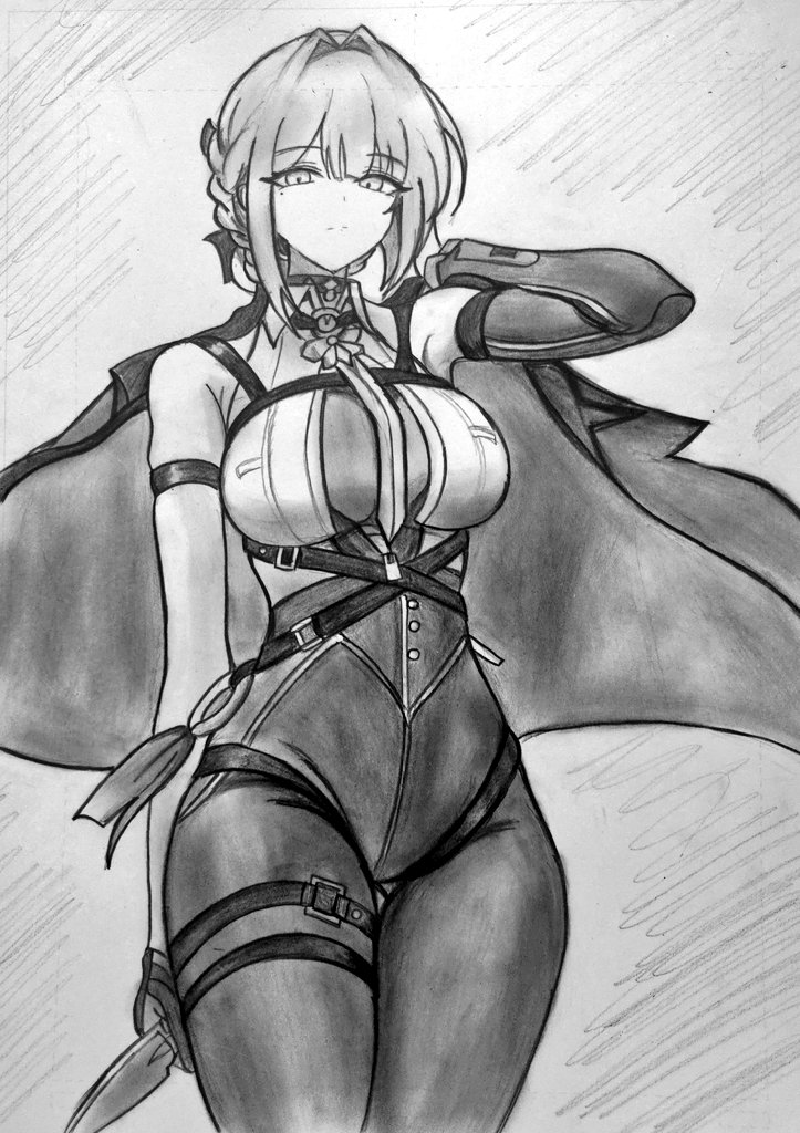 NRI34oM8qcSZdMm's tweet photo. 鉛筆1本描き
ゼンゼロ　イヴリン https://t.co/AHKTHVTuC7