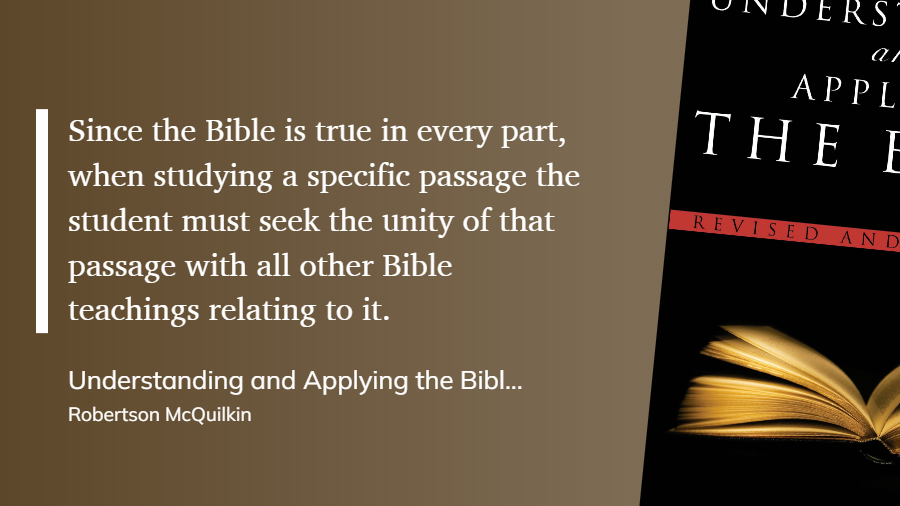 False doctrine often starts as a difficult passage taken exactly without contextualizing it within the Scripture as a whole, asking who it is said or written to, or checking elsewhere in Scripture for further understanding.

We must be men who understand matter within the whole!