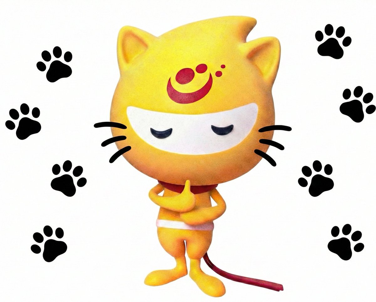 ＿＿＿◣＿＿＿＿＿◢＿＿＿ ニンニン 今日は猫の日だニン 忍法で猫