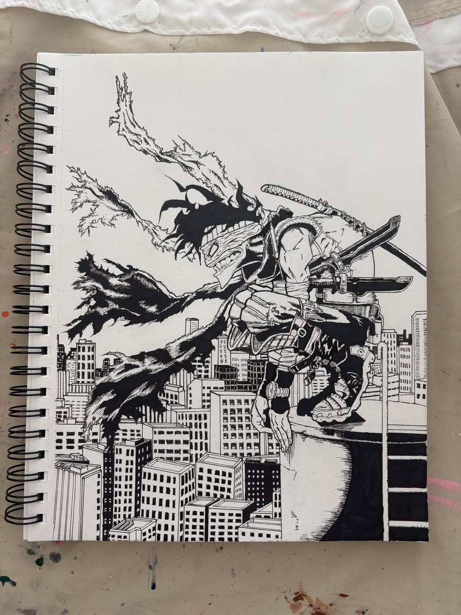 NickDuerr's tweet photo. MHA: Stain - Ink &amp; Watercolor https://t.co/qC9EuvHnjw