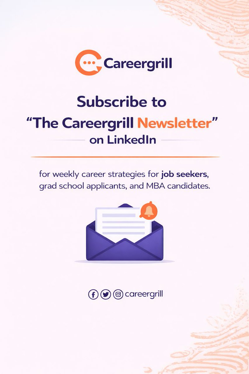 We see the same mistakes every week.

Qualified people. Strong applications. No callbacks.

The Careergrill Newsletter breaks down why and what to fix.

Free. Weekly. Subscribe on LinkedIn:
 linkedin.com/build-relation…