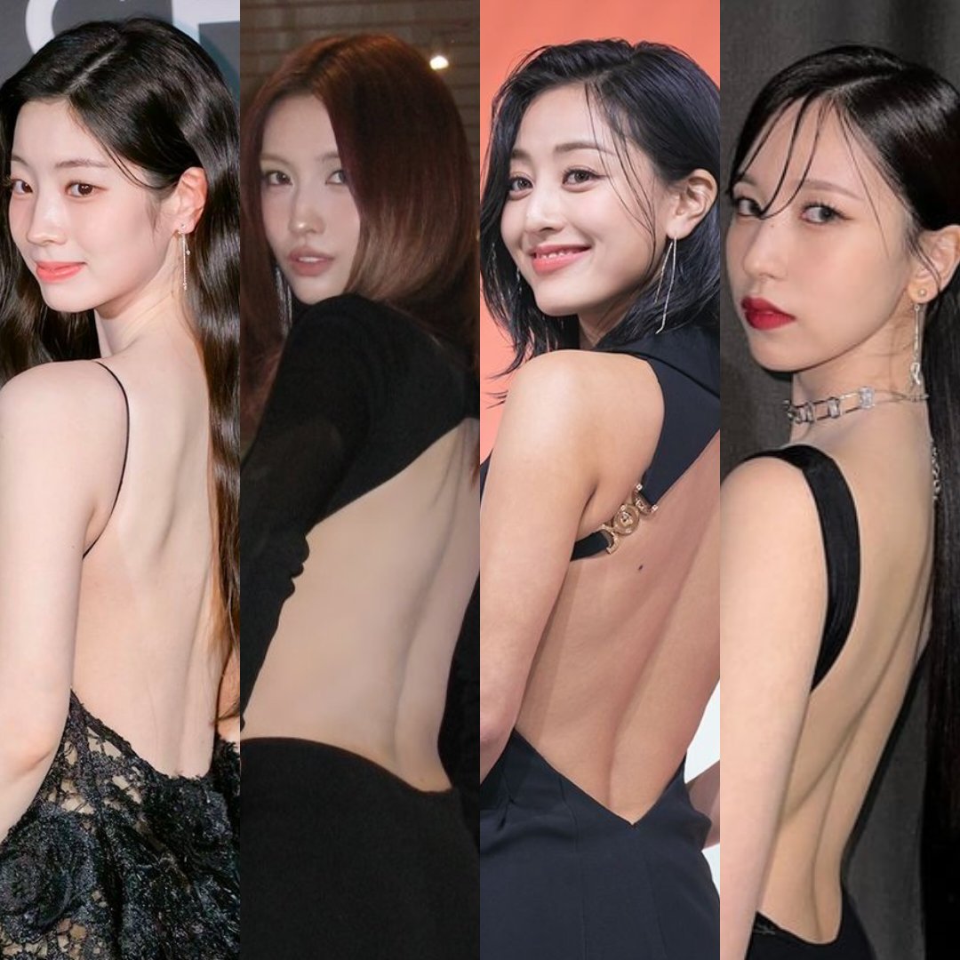_cazyo0930's tweet image. DaMoMiHyo in backless black dress. 🔥🔥🔥
DAHYUN           MOMO              JIHYO              MINA