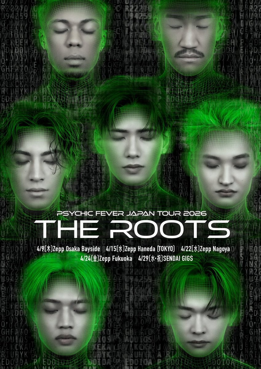 𝐏𝐒𝐘𝐂𝐇𝐈𝐂 𝐅𝐄𝐕𝐄𝐑 𝐉𝐀𝐏𝐀𝐍 𝐓𝐎𝐔𝐑 𝟐𝟎𝟐𝟔 "𝐓𝐇𝐄 𝐑𝐎𝐎𝐓𝐒" 

Tour visual released!

🔗intl.pcf.exfamily.jp/s/ldh08gb/news…

#PCF_THEROOTS
#PSYCHICFEVER