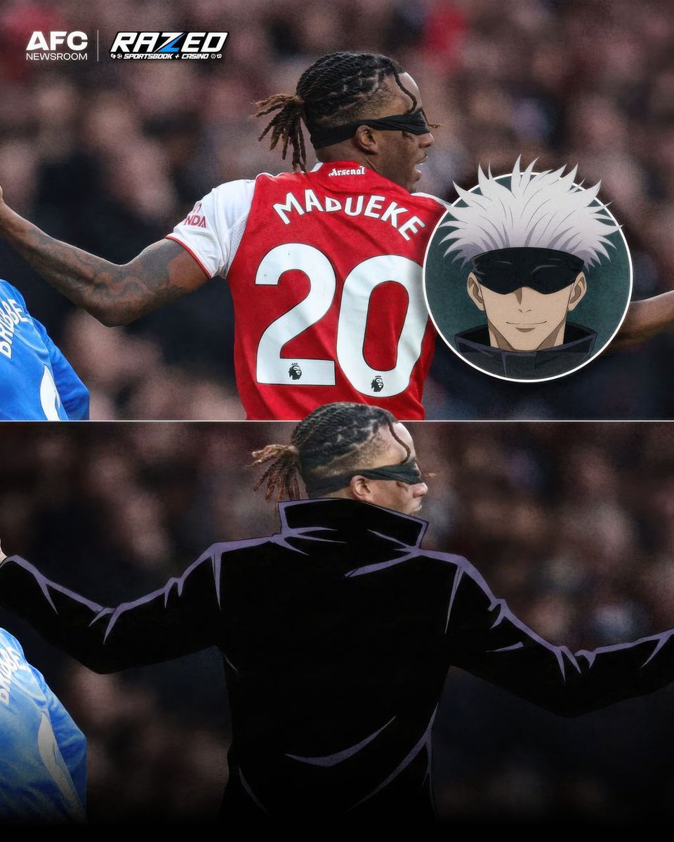 Madueke just became Gojo Satoru😭😭🤣