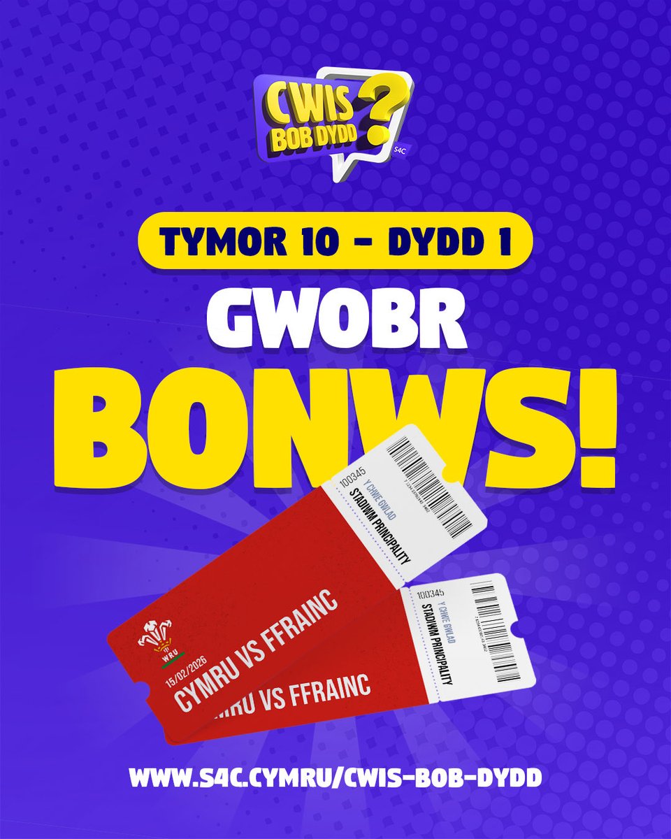 Cwis Bob Dydd tweet media