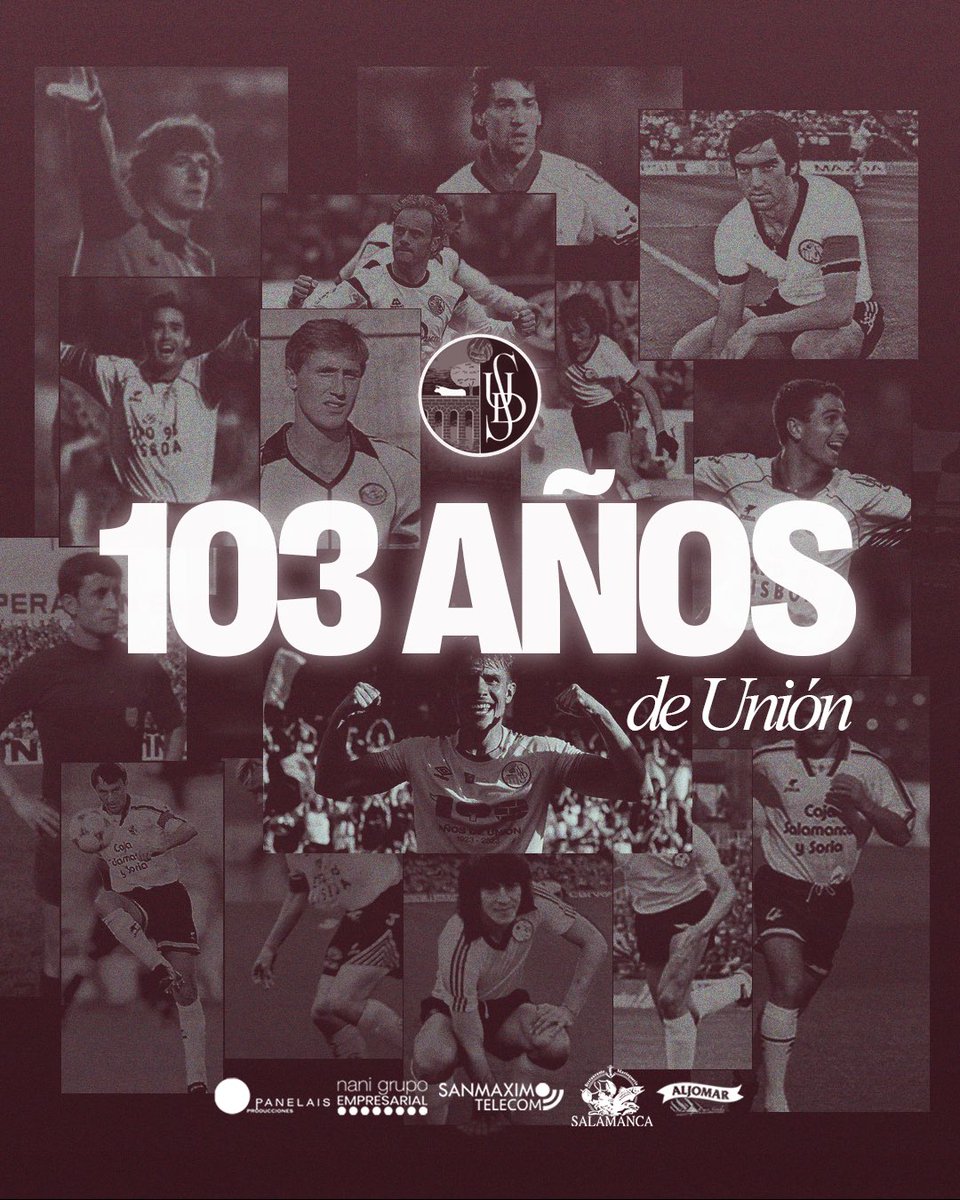 ✨✨✨ 𝟏𝟎𝟑 𝐀𝐍̃𝐎𝐒 ✨✨✨
🤍 La 𝐔𝐧𝐢𝐨́𝐧 sigue latiendo 🖤

¡Felicidades, familia!