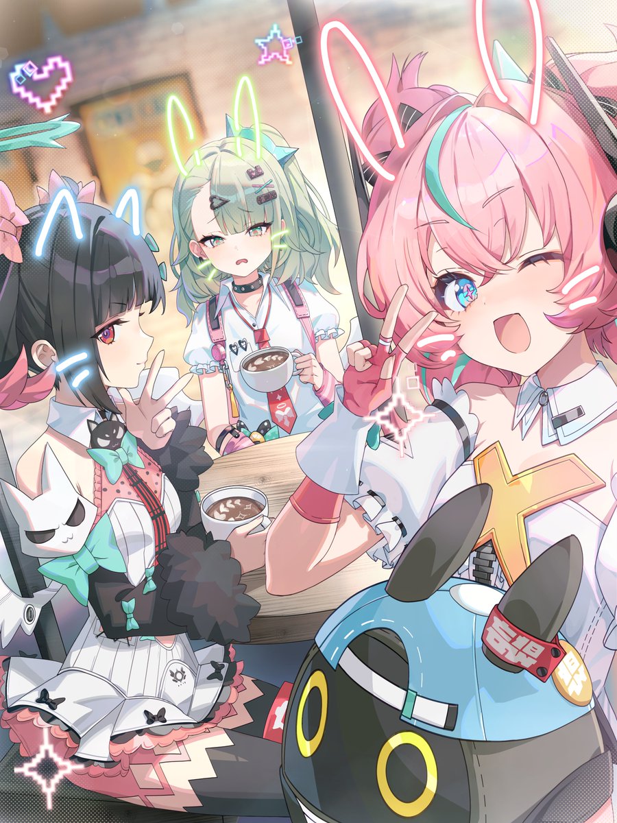 みんなでティンマンミスターのカフェ巡り！
#ゼンゼロ #妄想エンジェル