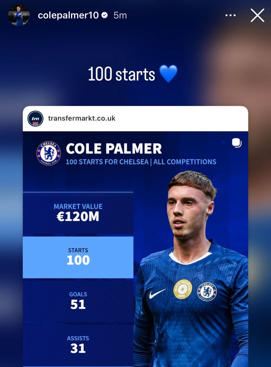 Cole Palmer for him IG!