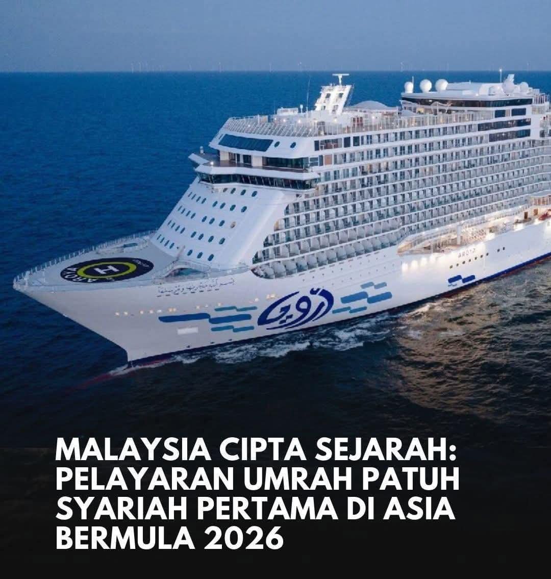 Kapal Pesiar Umroh Dari Malaysia 🇲🇾 | Masa pelayaran selama 15 hari dimulai dari Port Klang (Malaysia) - 🌟 Banda Aceh 🌟 - Male (Maldives) - Muscat (Oman) - Jeddah (Saudi Arabia). Selama pelayaran akan diisi kajian eksklusif oleh Ustad Abdul Somad (Indonesia) dan Ustad Wadi
