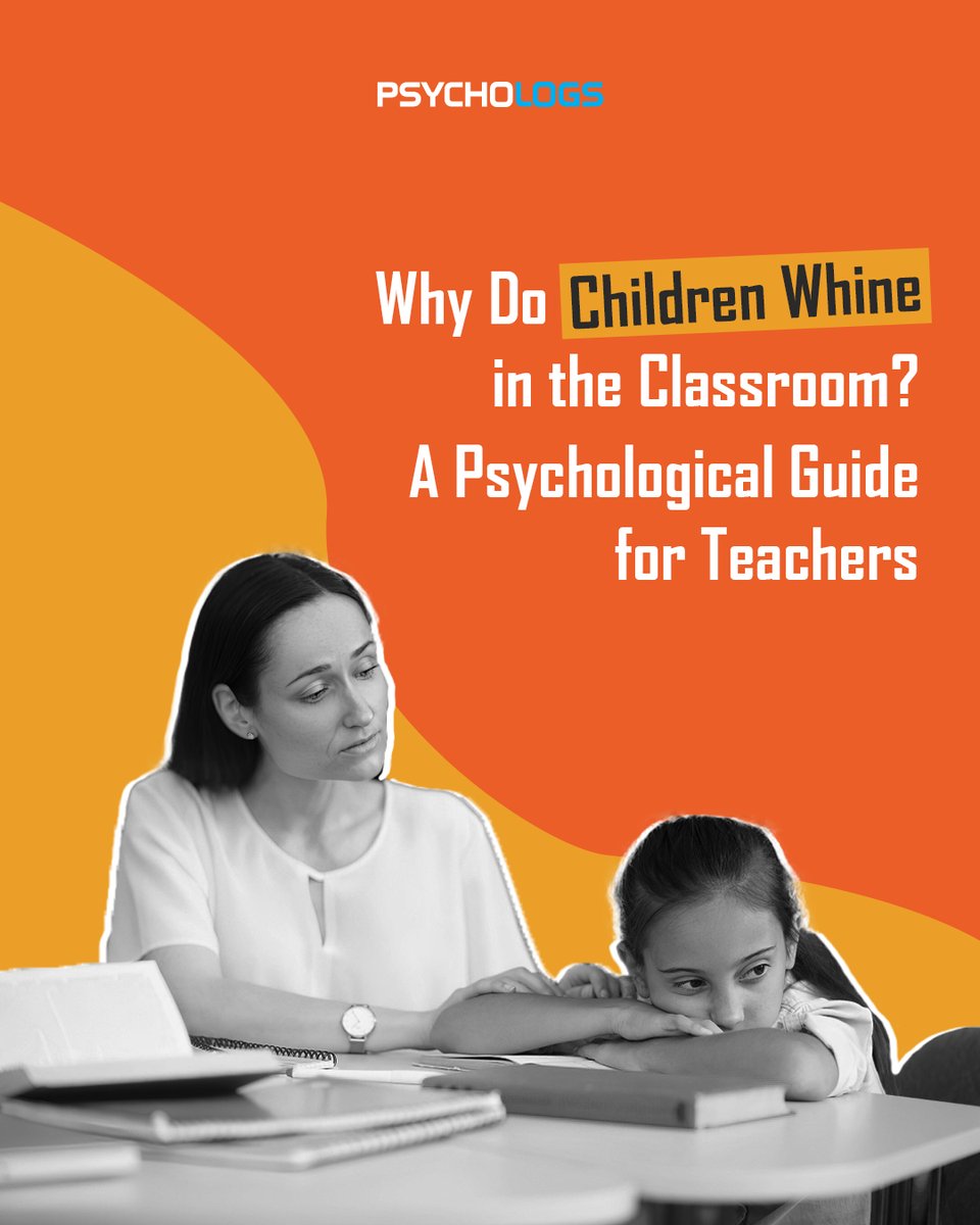 Understanding the why behind whining helps teachers respond with empathy and consistency, turning disruption into a learning opportunity.

psychologs.com/why-do-childre…

#ChildPsychology #ClassroomBehaviour #Teacher #EmotionalRegulation #EarlyChildhoodEducation #PositiveDiscipline