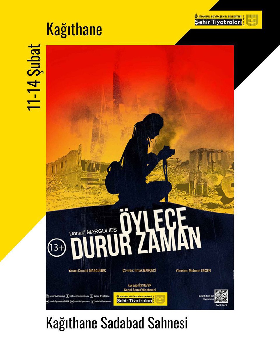 111 yıldır İstanbulluları sanatla buluşturan şehrin tiyatrosunda bu hafta sahnelenecek oyunlar… 🎭💛

Oyunlarımıza bilet alıp gelemeyen seyircilerimize de bir duyurumuz var: Eğer biletlerinizi askıya alırsanız, bilet bulamayan seyircilerimiz askıya alınan biletleri oyun