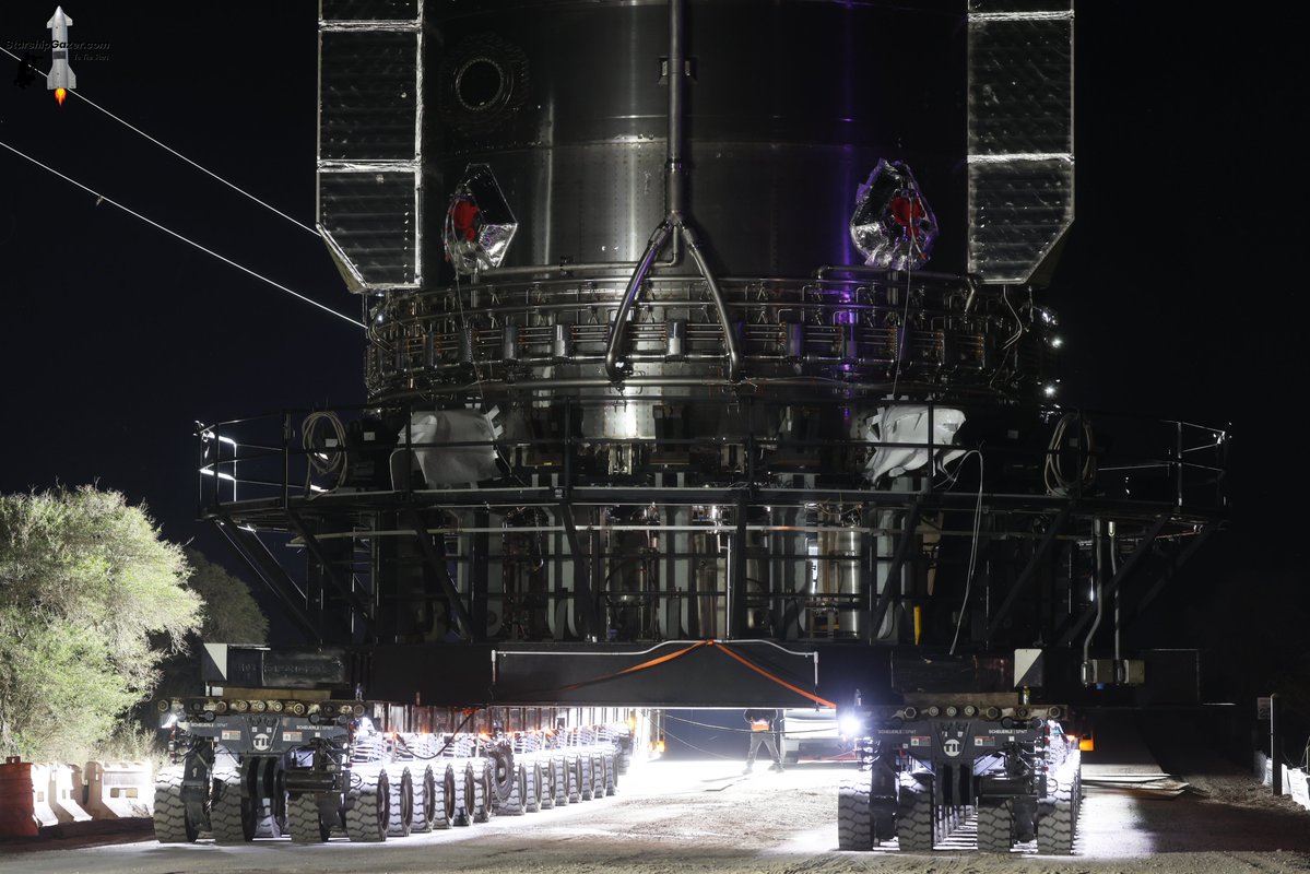 Booster 19 is returning to megabay 1 tonight after finishing