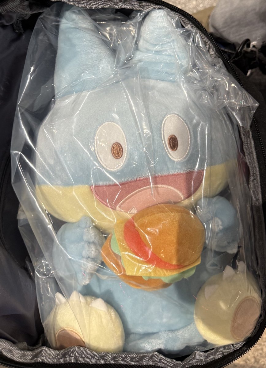 melon_time1's tweet image. 横浜のポケセンにも寄ってみようと思って寄って一番くじやってたから3回やったらA賞当たったよ、家帰ったら飾るかゴンベ〜