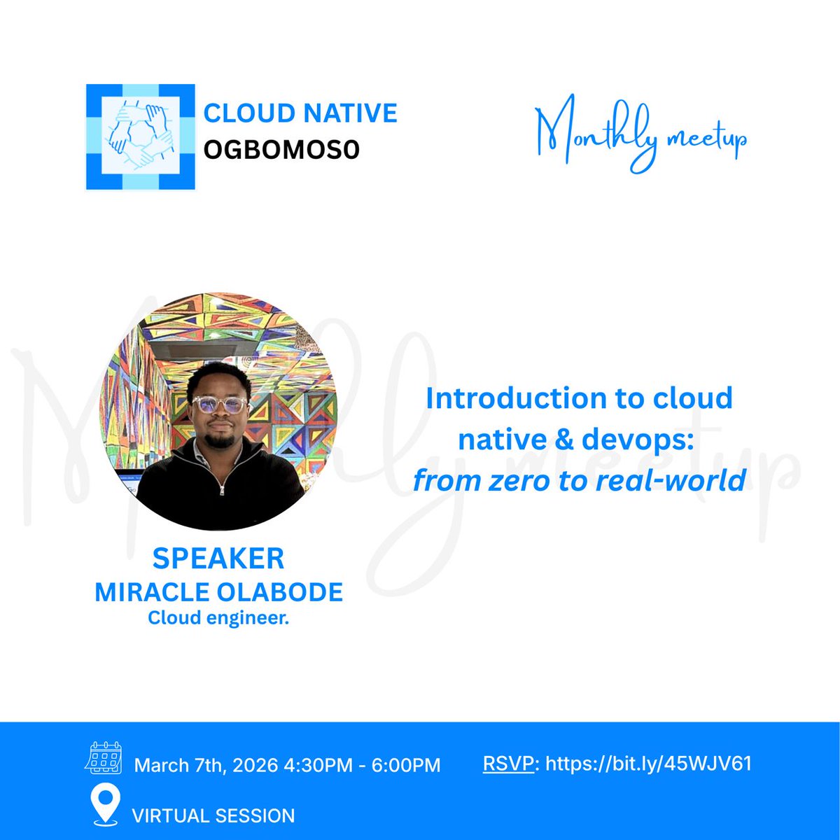 Cloud Native Community Groups Ogbomoso tweet media