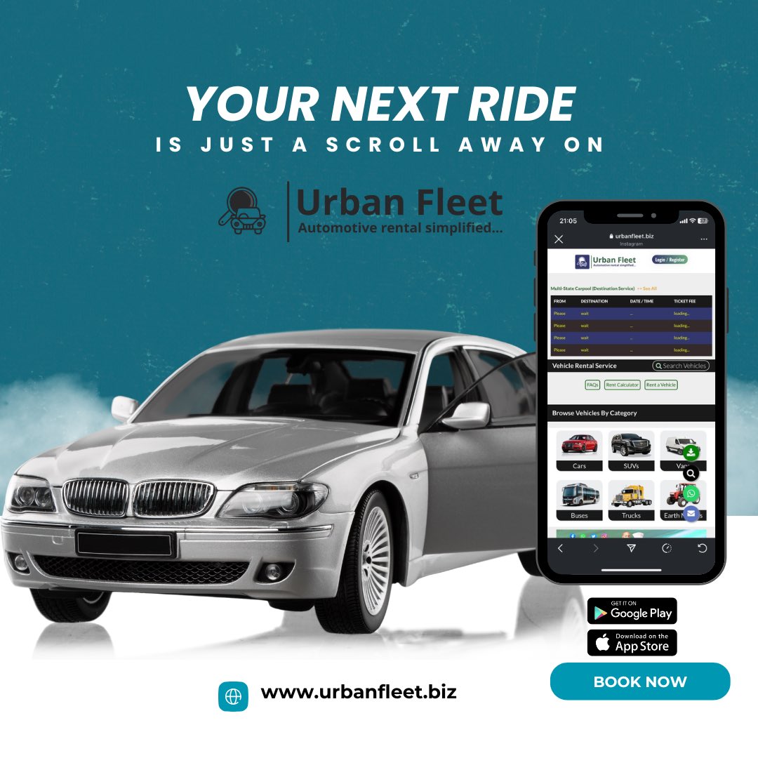 urbanfleet_app's tweet photo. From budget rides to luxury wheels , we’ve got you covered.
Get started at https://t.co/CnU8MQxmyv
#LuxuryCars #vehicleforrent #urbanfleetapp #listyourvehicle #CarSearch https://t.co/o3hJbfSRkF