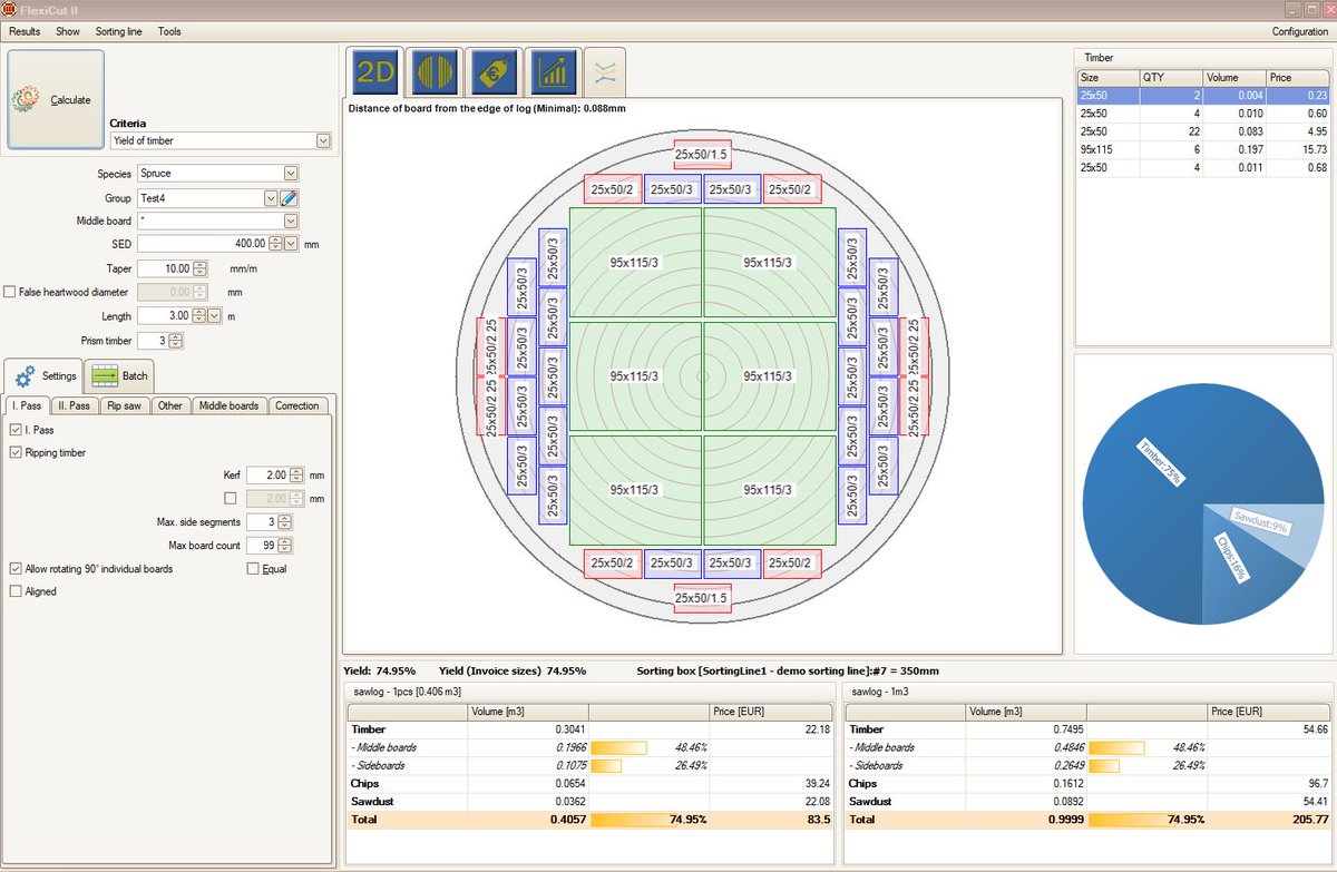 In #CutLog #timber optimization software you have many different export possibilities - print, pdf, or excel! Prepare production better before! cutlog.com ! #lumber #sawnwood #sawmill #wood #timber