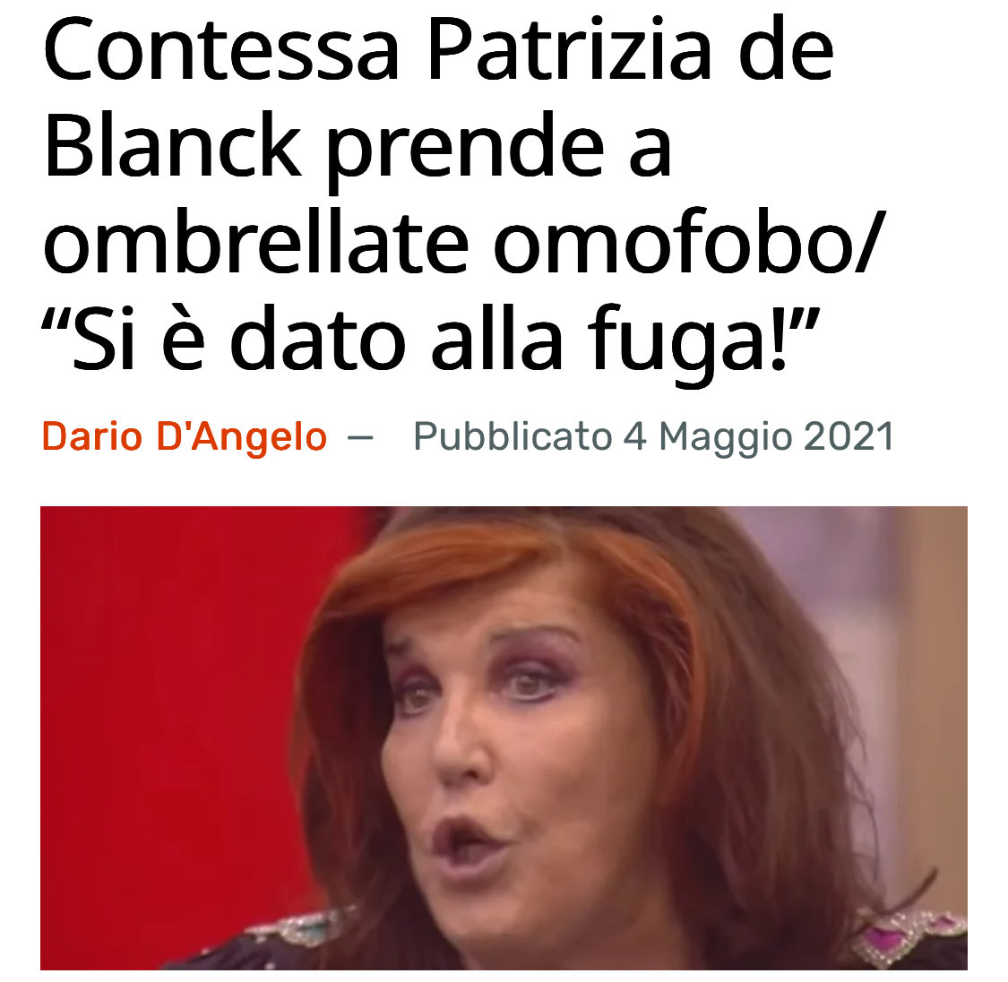 La ricorderò per sempre così, Contessa 🩷