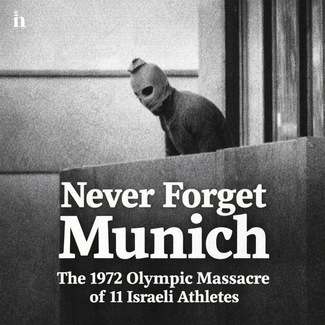 Never forget Munich Olympics of 1972: Palestinian terrorists infiltrated the Olympic Village and murdered 11 Israeli athletes, turning a global celebration into a symbol of anti-Jewish terror .

A reminder of why Israel takes security seriously.