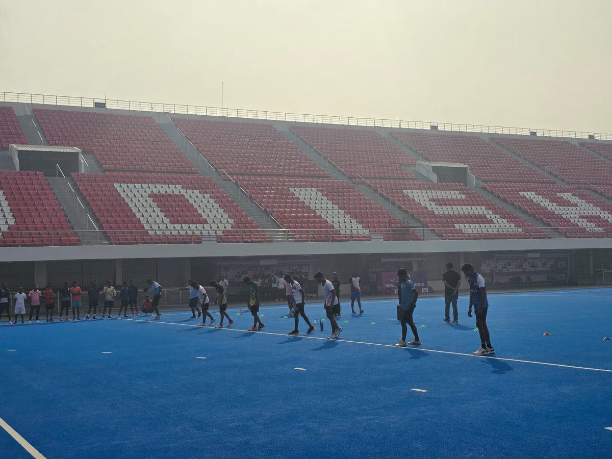 Building fitness, decision-making, and technical excellence. 
Hockey Technical Officials &amp; Umpires Training and Development Programme 2026 at Kalinga Stadium Bhubaneswar, participants undertook the Yo-Yo endurance test, match scenario simulations, &amp; a 50-question MCQ examination.