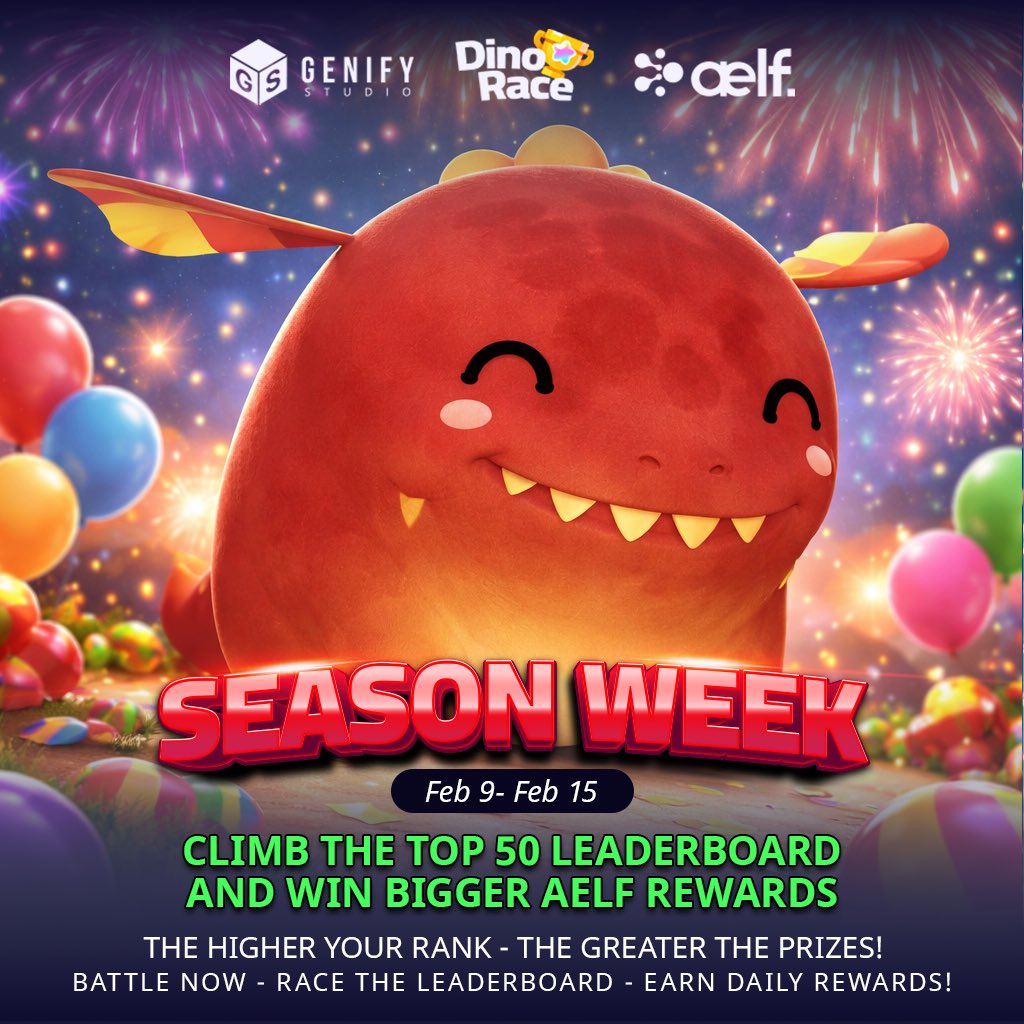 🔥 NEW RACE WEEK – READY TO CLIMB THE TOP! 🔥
The next DinoRace competition is officially kicking off! 🦖💨 Push hard, climb the rankings, and break into the Top leaderboard to earn exciting rewards for the winners!
🎁 Sneak peek: The team is preparing a special AIRDROP for