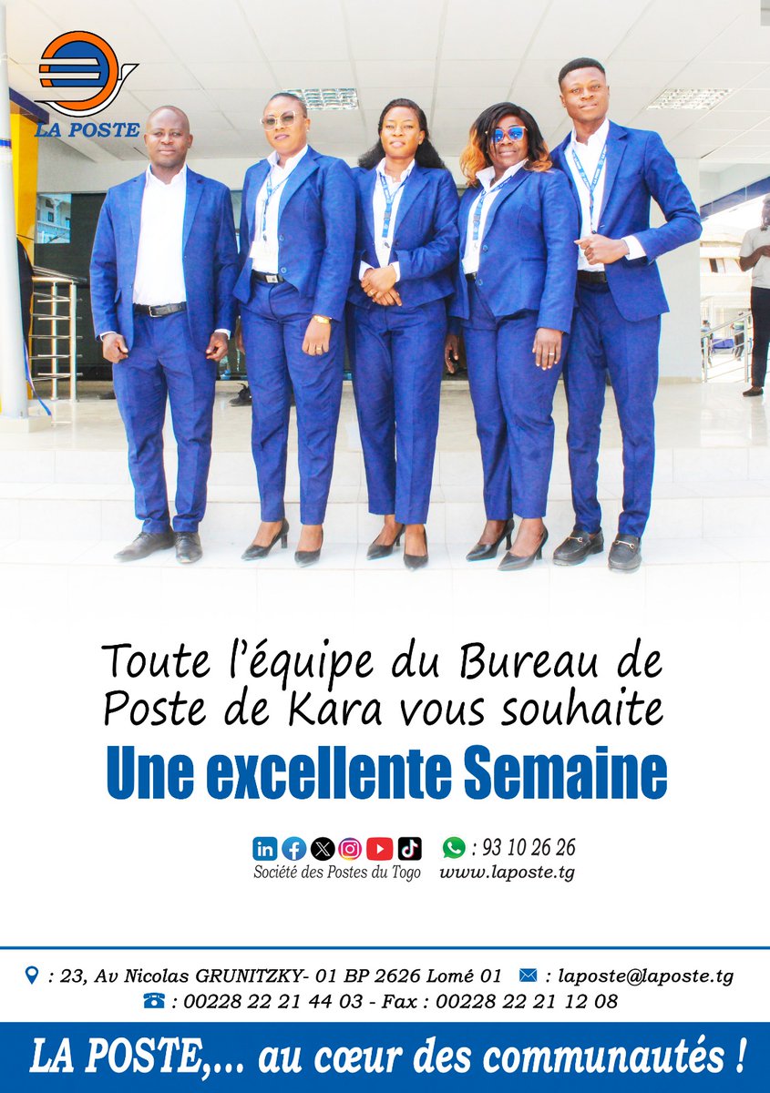 SOCIETE DES POSTES DU TOGO tweet media