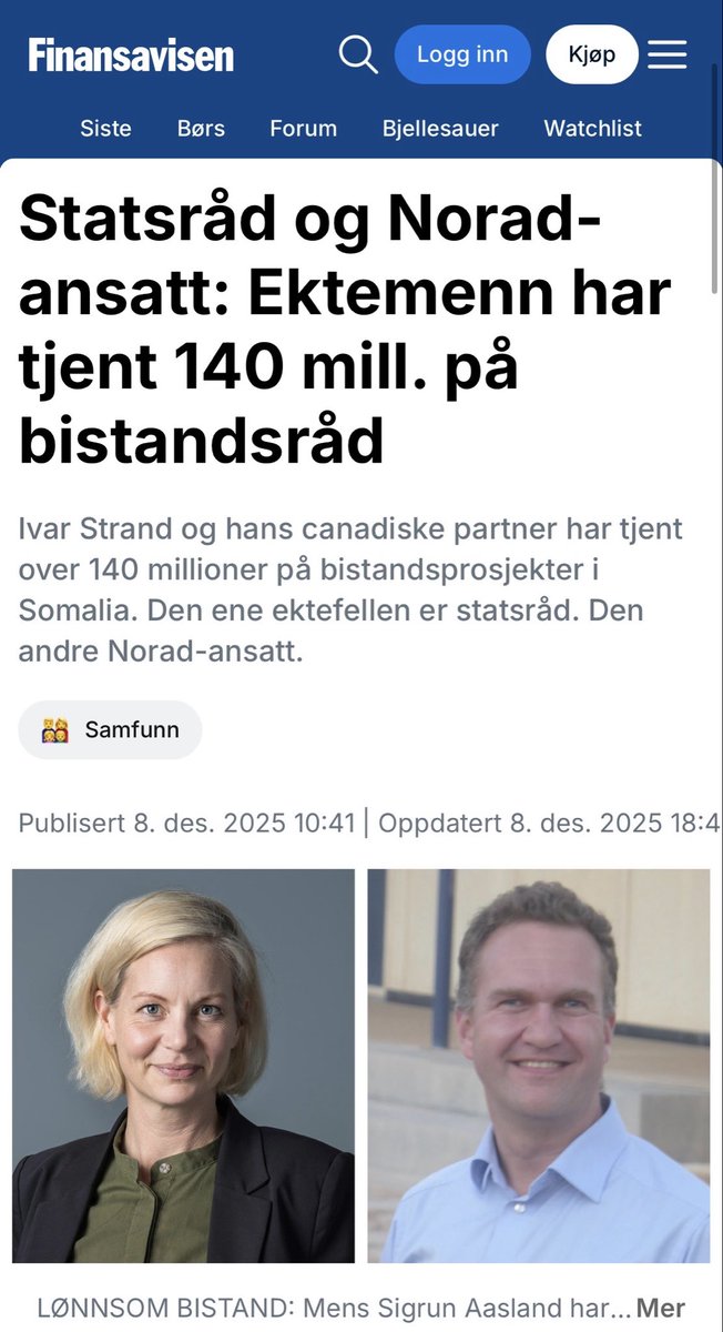sverreskogsrud's tweet photo. @filiprygg Man skal ha godt sovehjerte når man kan berike seg selv vha kroner som var tiltenkt å hjelpe de som trenger det mest https://t.co/fVGLgGEMCr