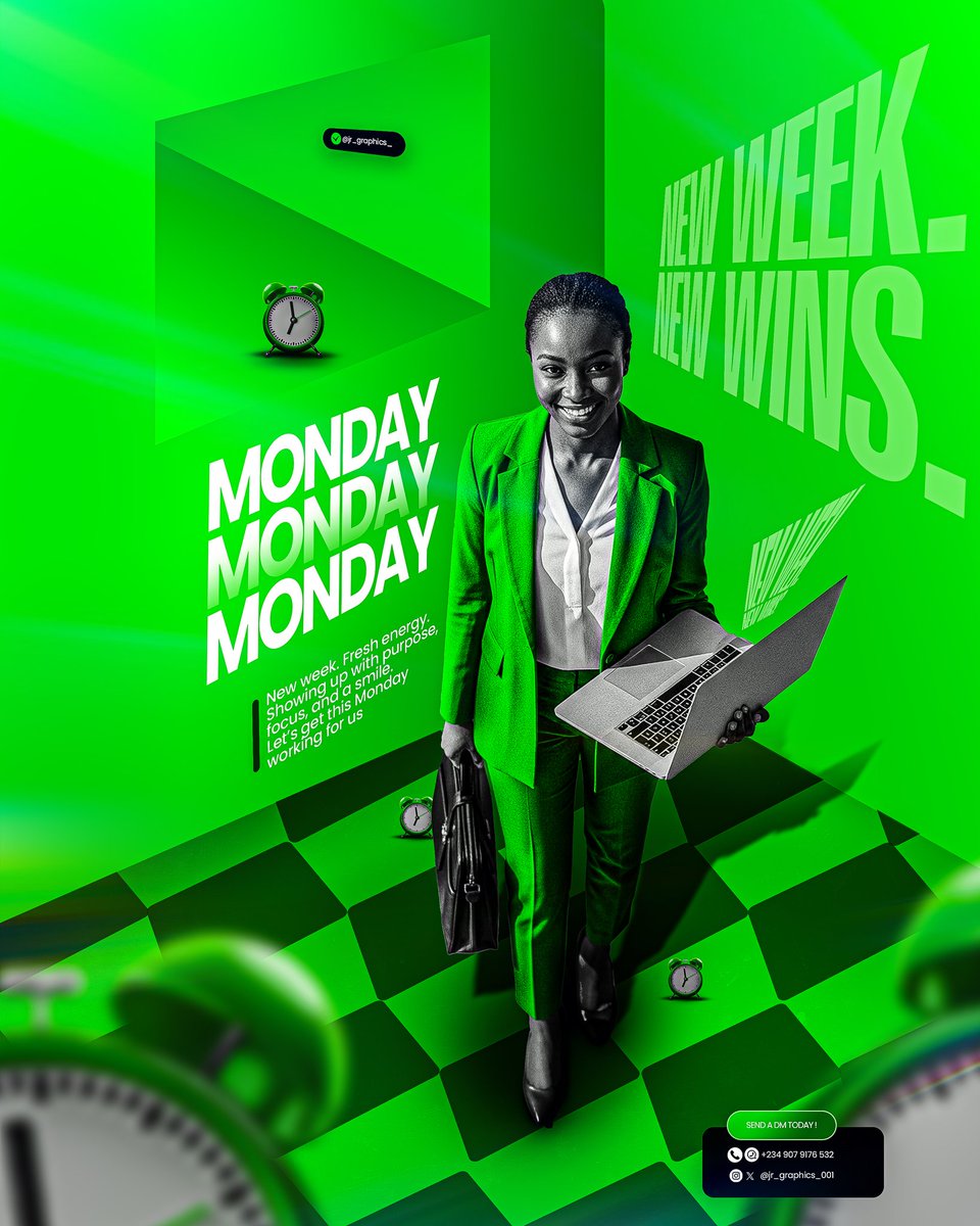 jr_graphics_1's tweet image. New week. 
New goals. 
Same hustle.

Happy Monday!! , 
let’s get the work startedddd💪✨

....
