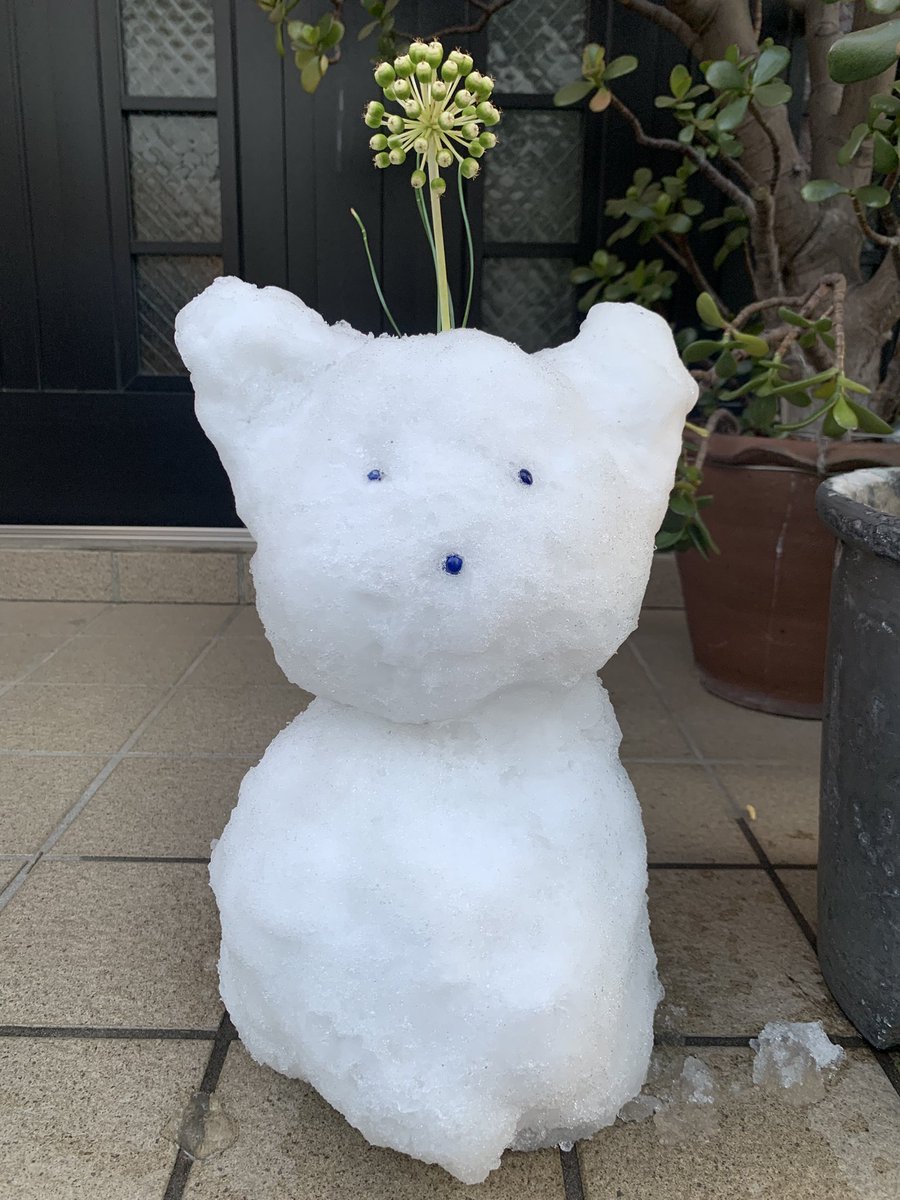 昨日の雪怠さんはダルって崩れたので
新しく作りました✨