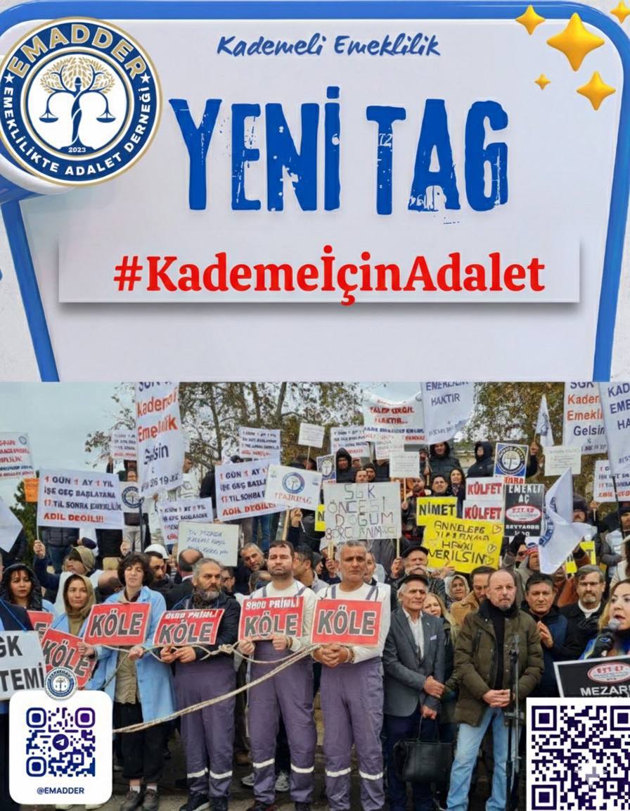 <a href="/EmadDernegi/">EMEKLİLİKTE ADALET DERNEĞİ ⚖️</a> Kademe acil yasaya.
<a href="/EmadDernegi/">EMEKLİLİKTE ADALET DERNEĞİ ⚖️</a>
#KademeİçinAdalet