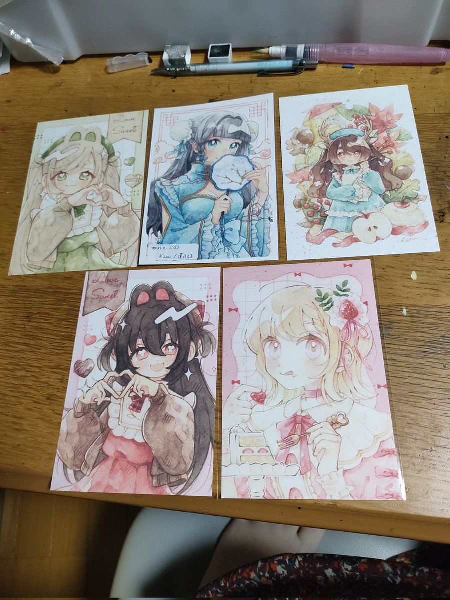 原画市2026 @ukc_t 蓬月てるさんのポストカードをお迎えしました！どれ