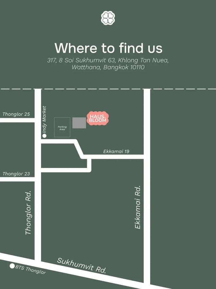 090226 | Instagram | #est_rvp 

📸 hausofbloom_bkk : Haus of Bloom is located inside the same entrance as Indy Market Thonglor.
You can find us at:

317/8 Soi Sukhumvit 63 (Thonglor),
Khlong Tan Nuea, Watthana, Bangkok 10110

🔗 instagram.com/p/DUh3J2NknOl/… 

#ESTSUPHAHouse