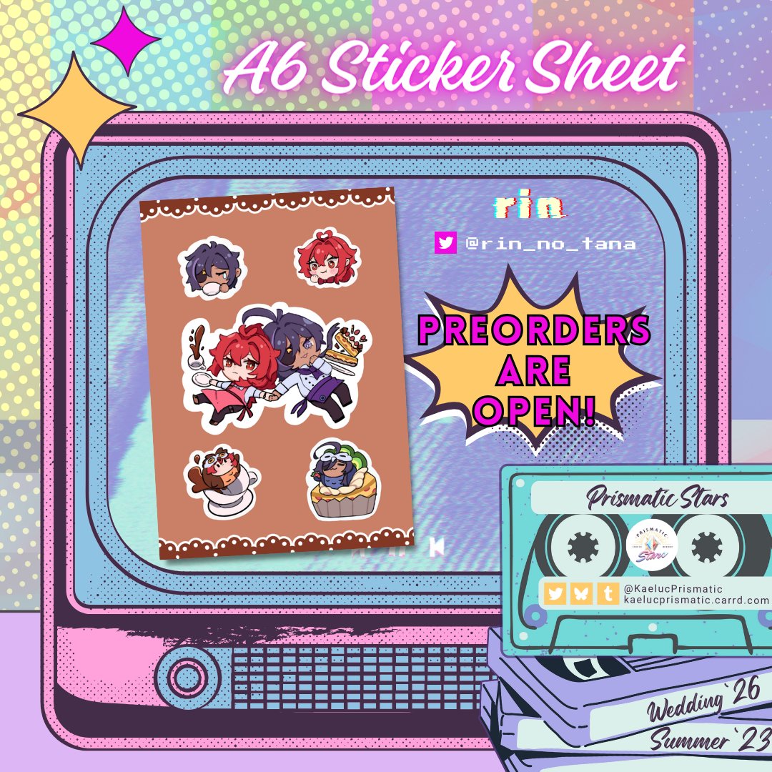 Hello!! Happy to be part of the team to create this! I made a sticker sheet. Fellow #kaeluc, please check it out! There are lots of amazing members! #PrismaticStarsKaeluc #ガイディル