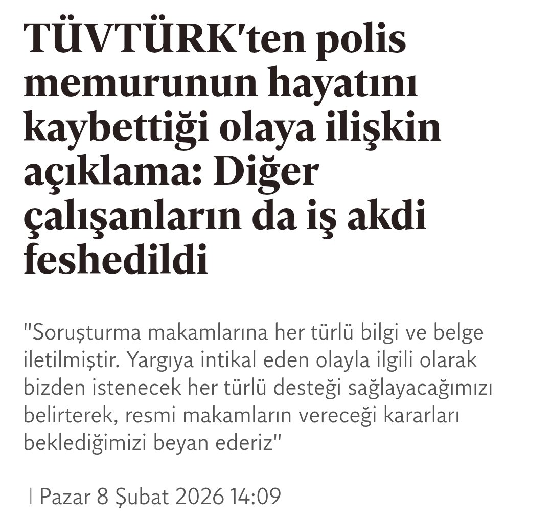 Neredeyse 30 kişi saldırıp bir polis memurunu şehit ediyorlar...
Yok belgeleri vermişler de yok ne istenirse yapacaklarmış da..
Devlet acilen Tüvtürk'e el koymalı.
Buradan memnun olan yoktu ki...
Sadece vatandaşı aşırı paralarla soyuyorlar ve aşağılıyorlardı...
İdareciler bugüne