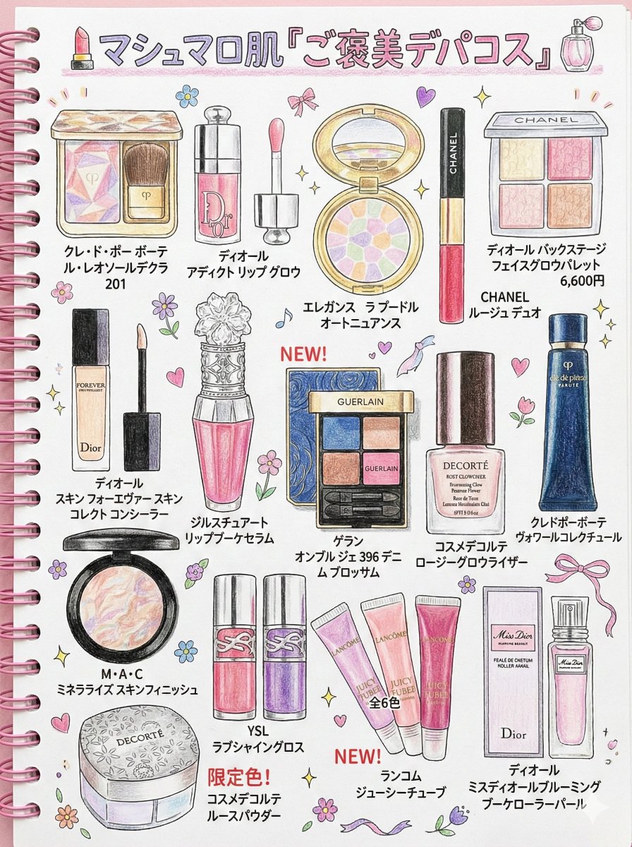 マシュマロ肌・プチプラ編～♡気分はデパコス、仕上げはプチプラ。透明