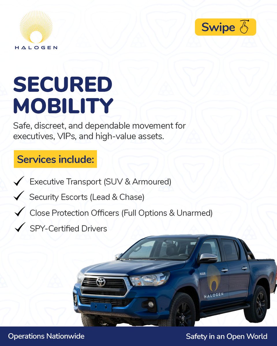 halogen_group's tweet photo. We provide top security services.
Looking forward to assisting you with all your security needs.

#securityservices

🧵 https://t.co/b36eKNIlFK
