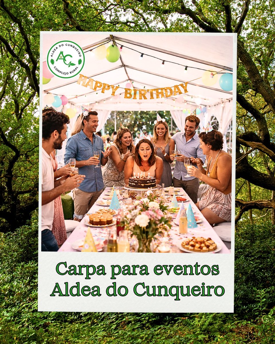 🤍 Un cumpleaños, una boda, una comunión, un encuentro de empresa… Cuando el lugar acompaña, el recuerdo es perfecto⁣
⁣
𝗖𝗮𝗿𝗽𝗮 𝗽𝗮𝗿𝗮 𝗲𝘃𝗲𝗻𝘁𝗼𝘀 en Aldea do Cunqueiro 🌿⁣
⁣
#EventosConAlma #GaliciaRural