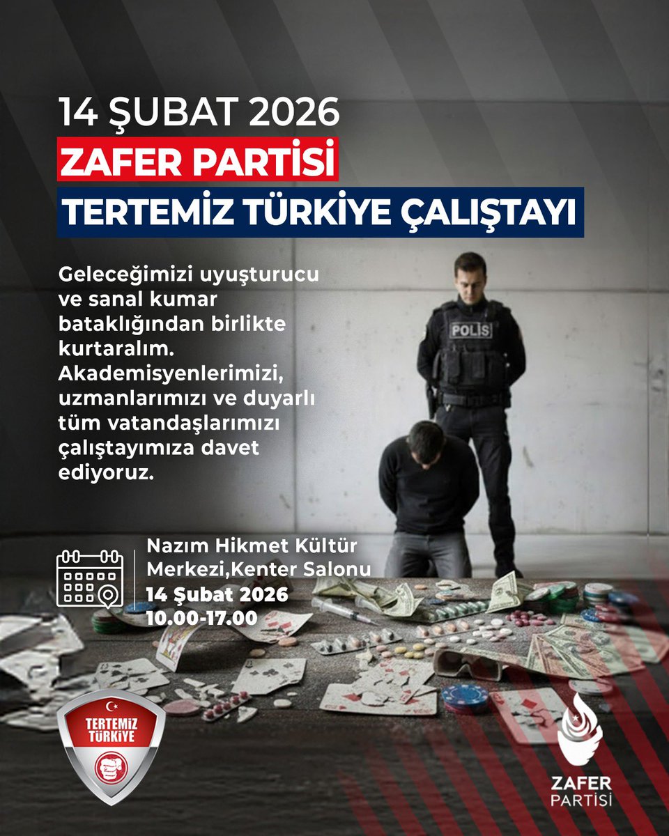 Geleceğimizi tehdit eden uyuşturucu ve sanal kumar bataklığını kurutmak için mücadeleye devam ediyoruz!

Gençlerimizi zehirleyen, aileleri yok eden bu düzene karşı çözüm önerilerimizi konuşacağımız "Tertemiz Türkiye Çalıştayı”mızda akademisyenlerimiz, uzmanlarımız ve tüm duyarlı