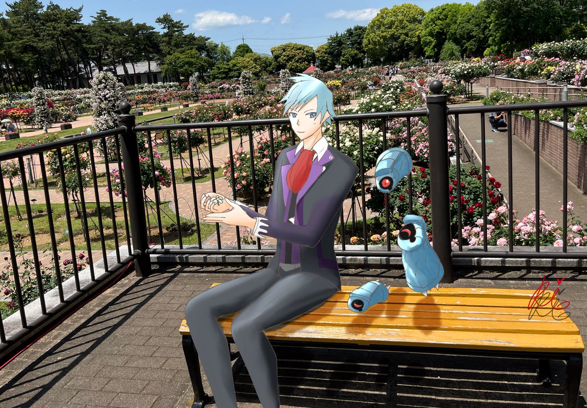 ホウエン地方のチャンピオンがそこに居たんだ