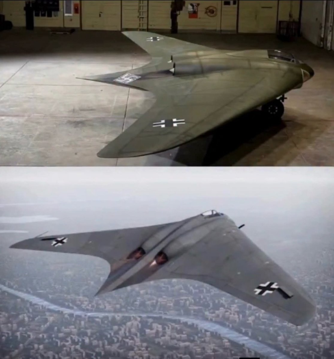 The Horten Ho 229 was a radical 1940s flying-wing aircraft that seemed decades ahead of its time, with an early form of stealth-like design. Developed by the Horten brothers for Nazi Germany, the jet-powered prototype reached speeds around 607 mph and later influenced designs