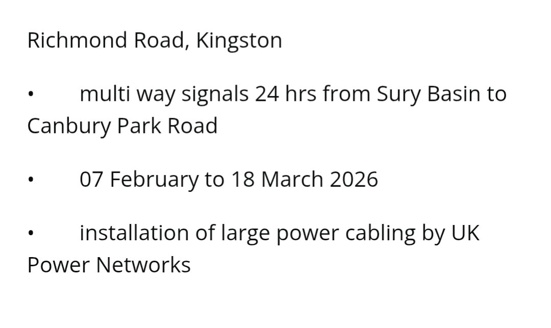 The cause of traffic jams in north Kingston this morning