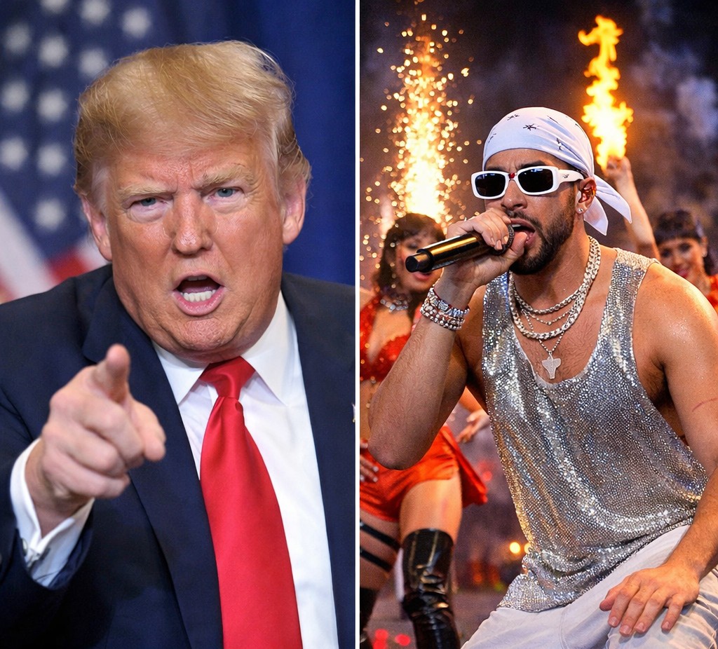 Donald Trump has blasted Bad Bunny’s Super Bowl halftime show as “absolutely terrible,” sparking debate over the performance. While some fans praised the spectacle, Trump’s harsh critique adds fuel to the ongoing clash between politics and pop culture. Do you think halftime shows