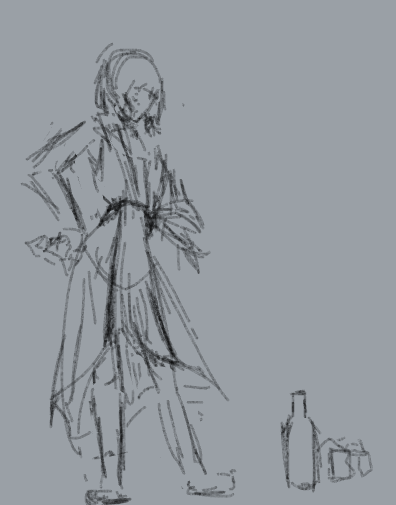 account_17was's tweet photo. stylized doodle of drunk bassist woman https://t.co/nDAgSYfbEv