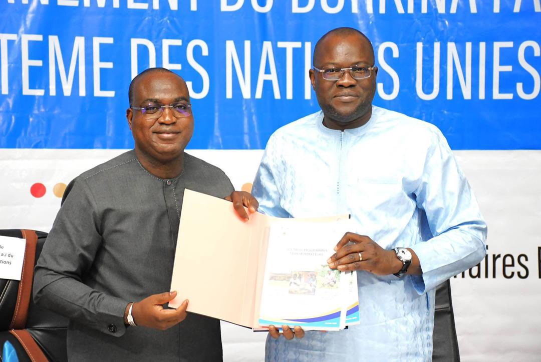 MauriceAz's tweet photo. The Govt of 🇧🇫 and the UN officially validated three Flagship Transformative Programmes under #Plan RELANCE — a major step toward stabilization, food systems transformation & the HDP nexus. Strong national ownership, true partnership, and a festive spirit marked the day. After 18 months of joint efforts, the real work begins.#UN #Partnerships #HDP #Development