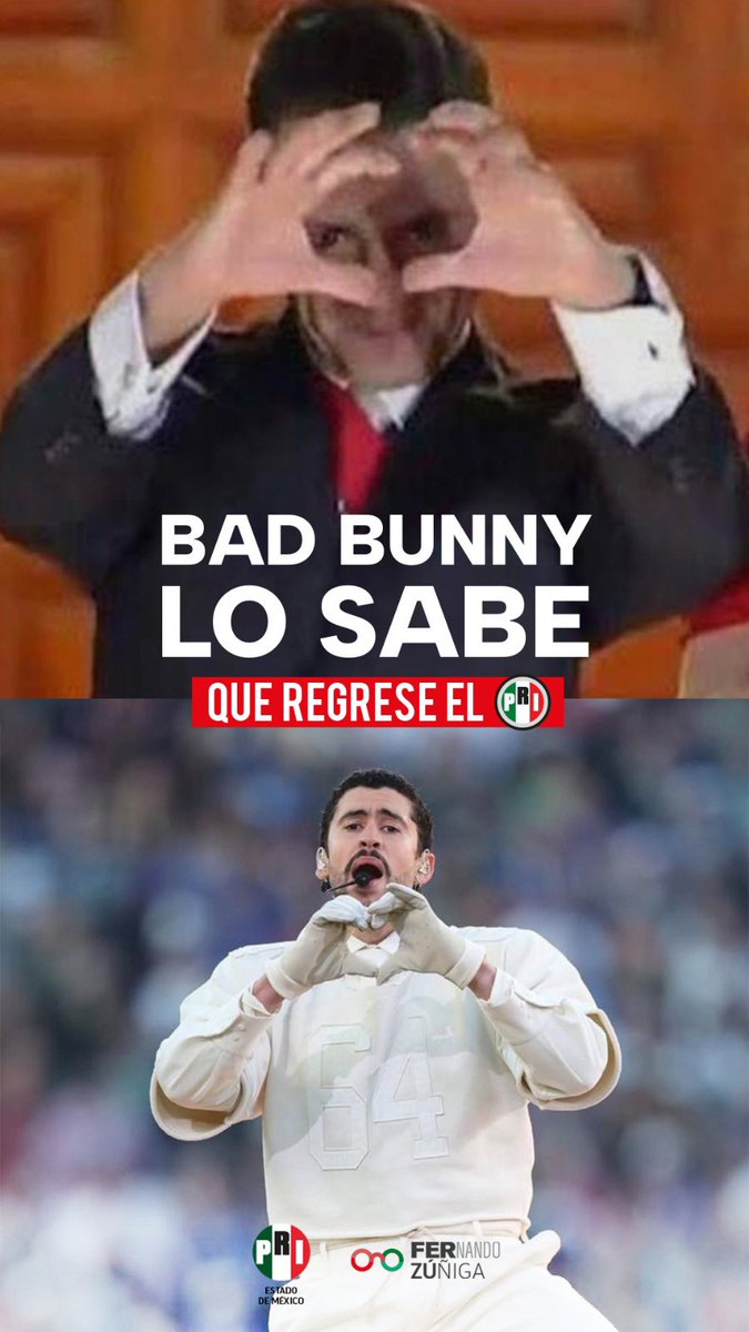 No es nostalgia.
Es memoria.
Y ganas de que las cosas vuelvan a funcionar.

#PRImeroTú 
#SuperBowl